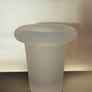 Regia Bicchiere appoggio serie Gloss in vetro freddo bianco art.8323