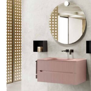 Mobile bagno Easy cm.90 specchio rotondo
